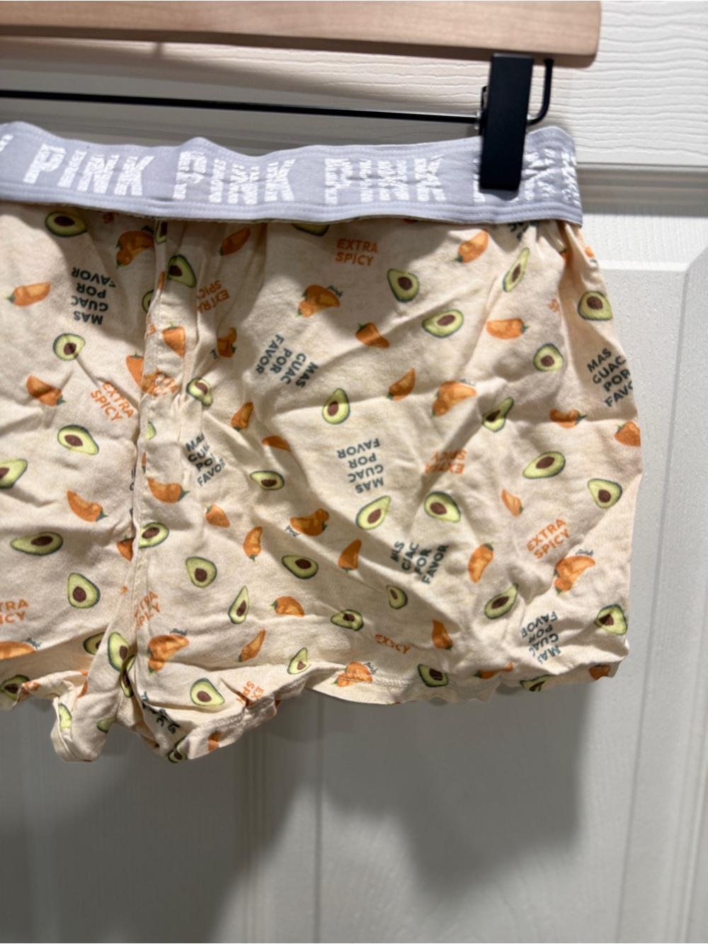 Victoria’s Secret PINK Avocado & Taco Print Sleep Shorts Size Small - Picture 3 of 8